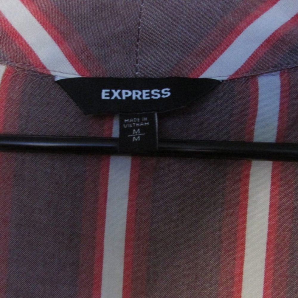 Stripped Front Tied Button Up - image 3